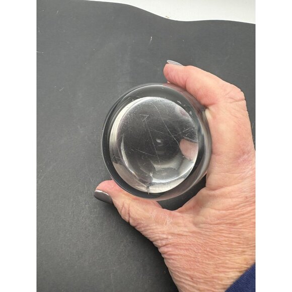 Vintage MCM BAXTER /WHITEFRIARS Art Glass Owl Figurine Paperweight Sculpture 4”T - Picture 7 of 8